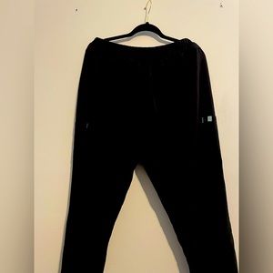 2 pair Black Scrubstar scrub pants. Size XL